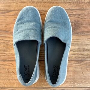 TOMS Women’s Blue Slip-On Shoes